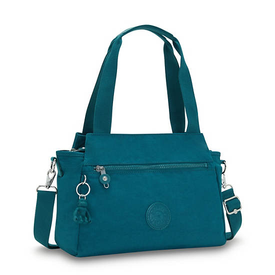 Kipling Elysia Skuldertasker Turkis | DK 1409LI